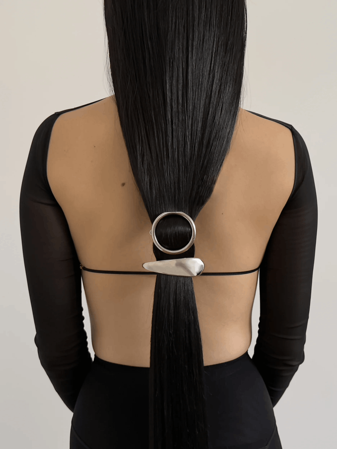 Aeyde Honor Palladium-Plated Hair Clip