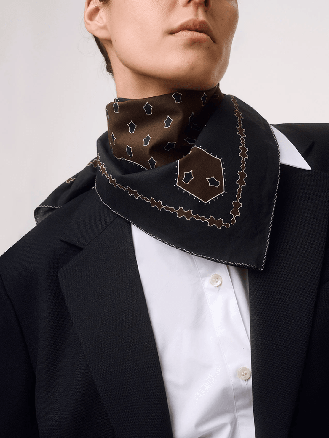 Aeyde Dakota Printed Cotton Scarf