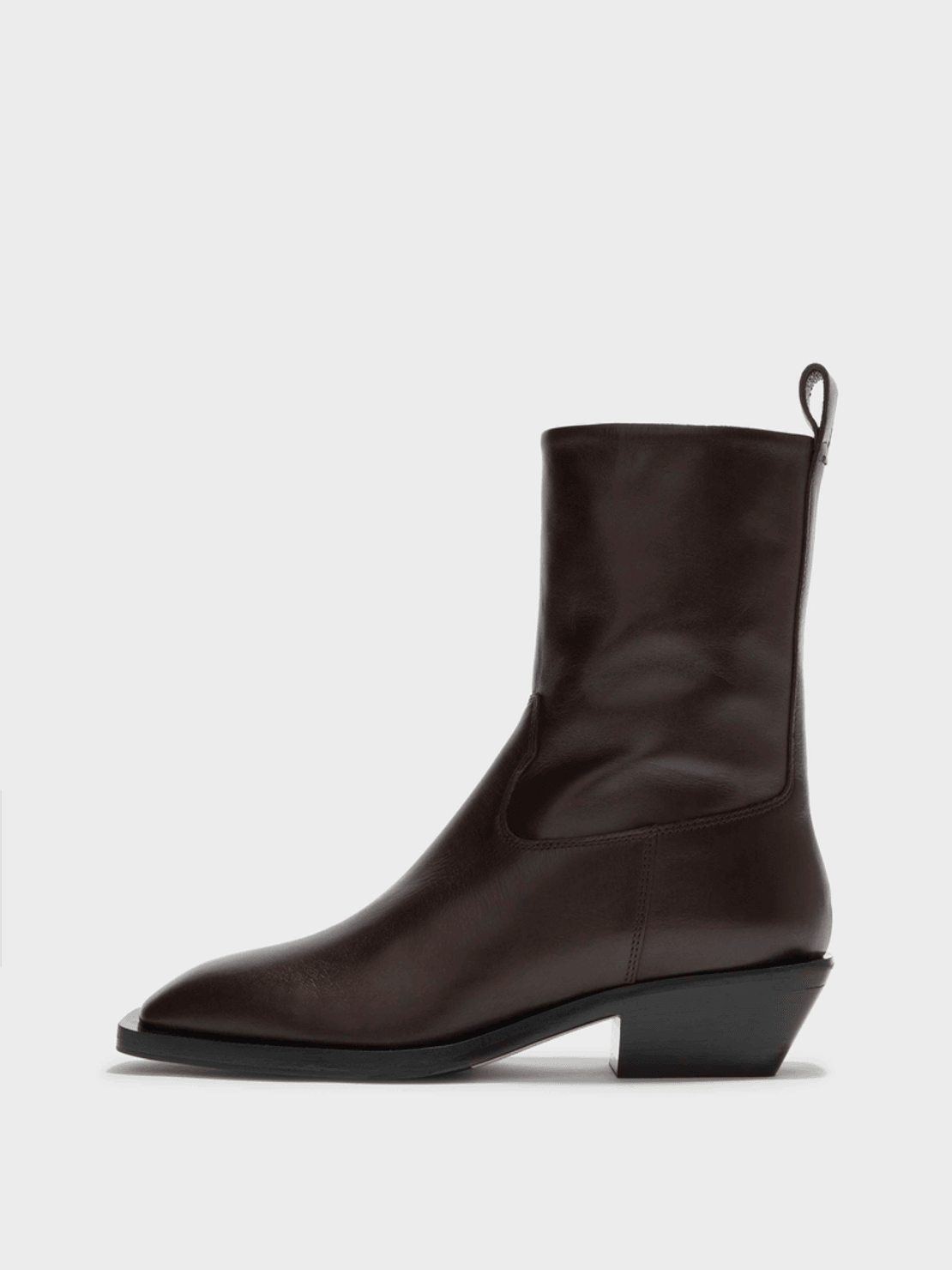 Aeyde Luis Leather Cowboy Ankle Boots