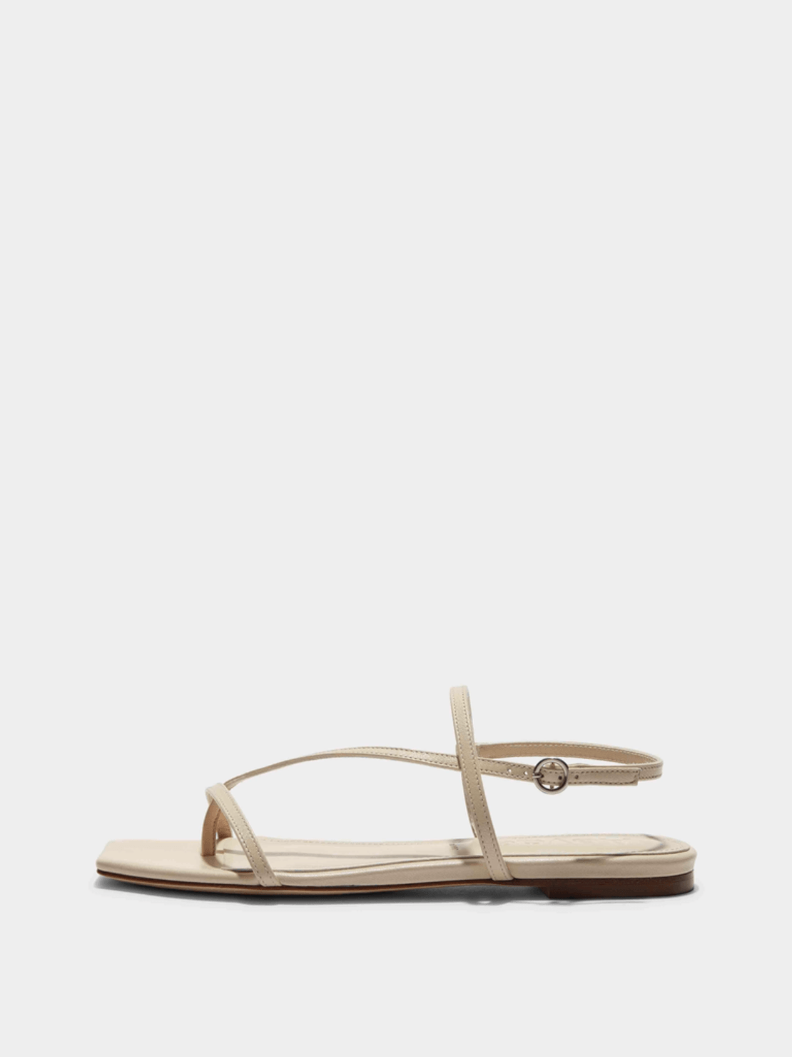 Aeyde Ella Leather Toe-Post Sandals
