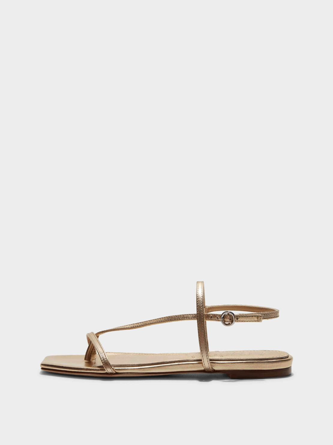 Aeyde Ella Leather Toe-Post Sandals