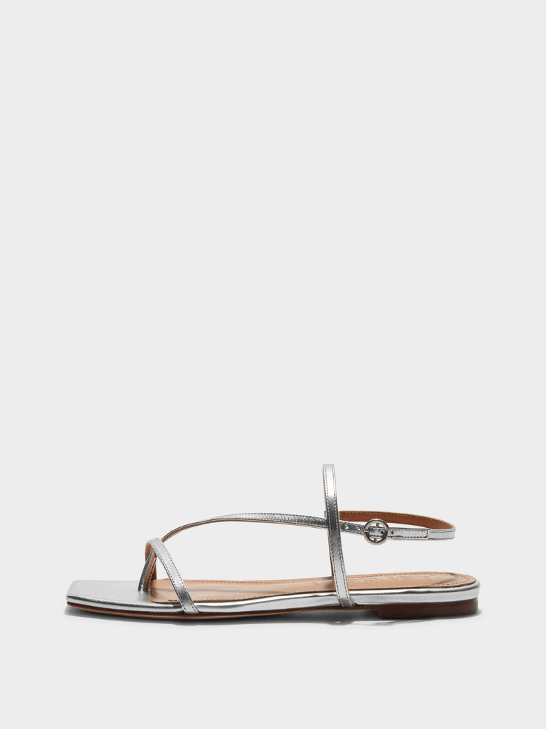 Aeyde Ella Leather Toe-Post Sandals