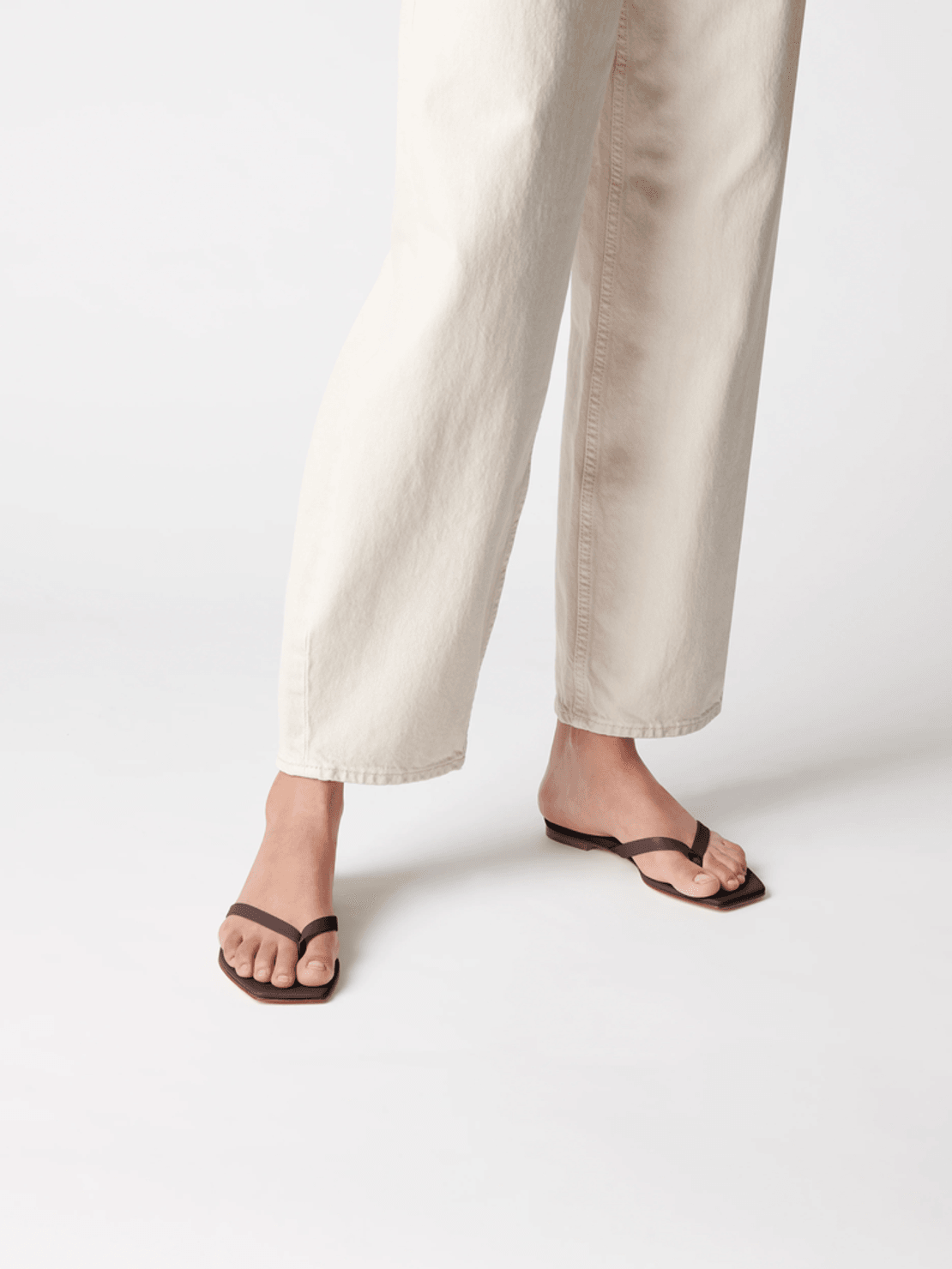 Aeyde Renee Leather Thong Sandals