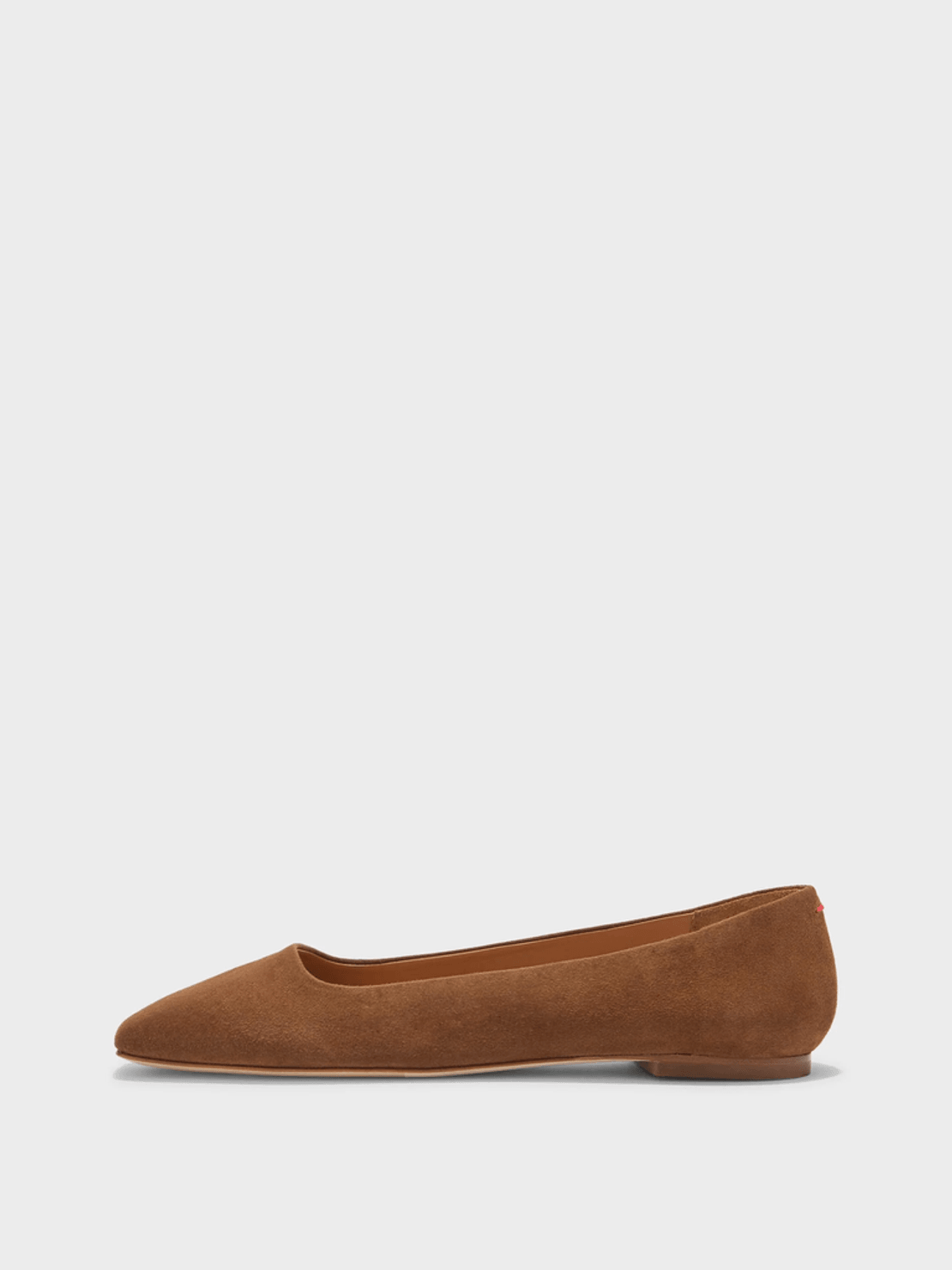 Aeyde Ida Suede Square-Toe Flats