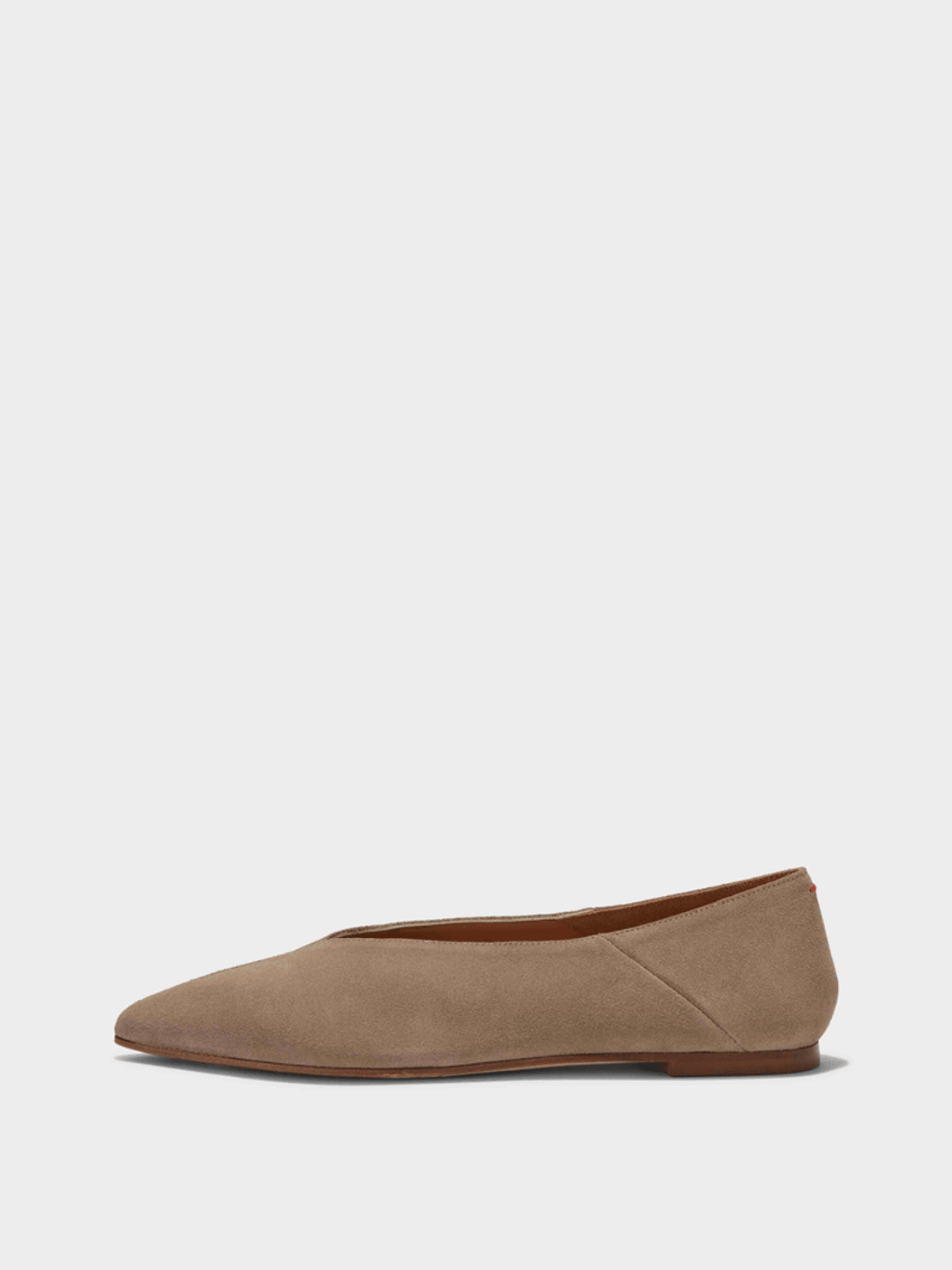 Aeyde Moa Suede Pointed-Toe Flats
