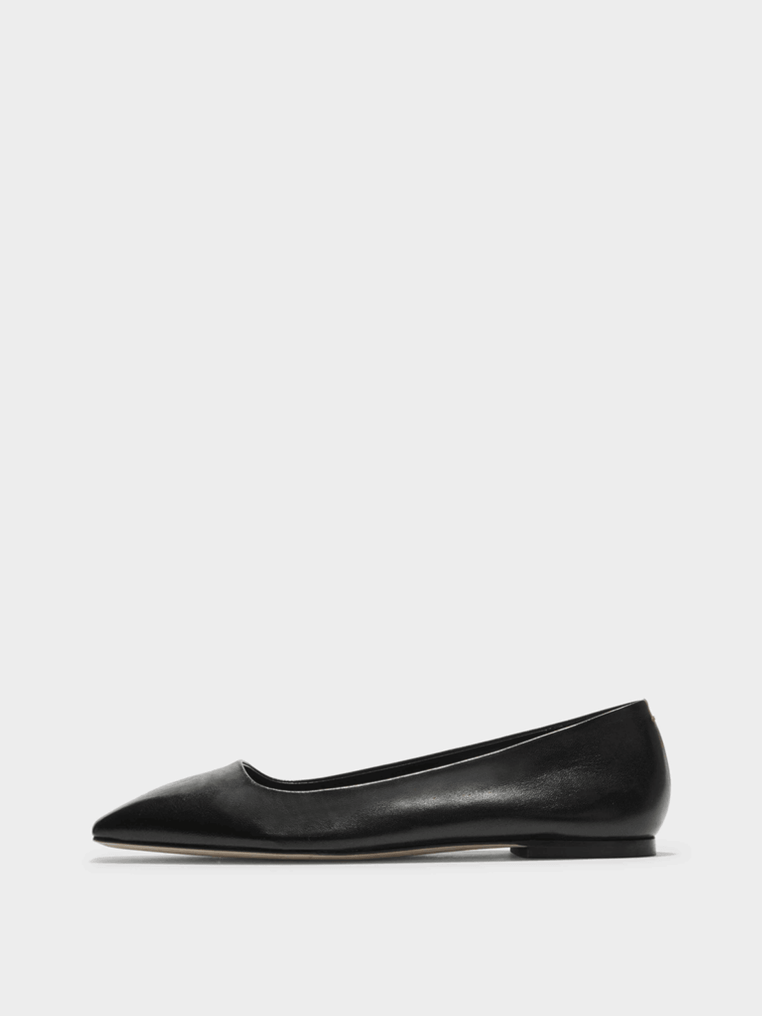 Aeyde Ida Leather Square-Toe Flats