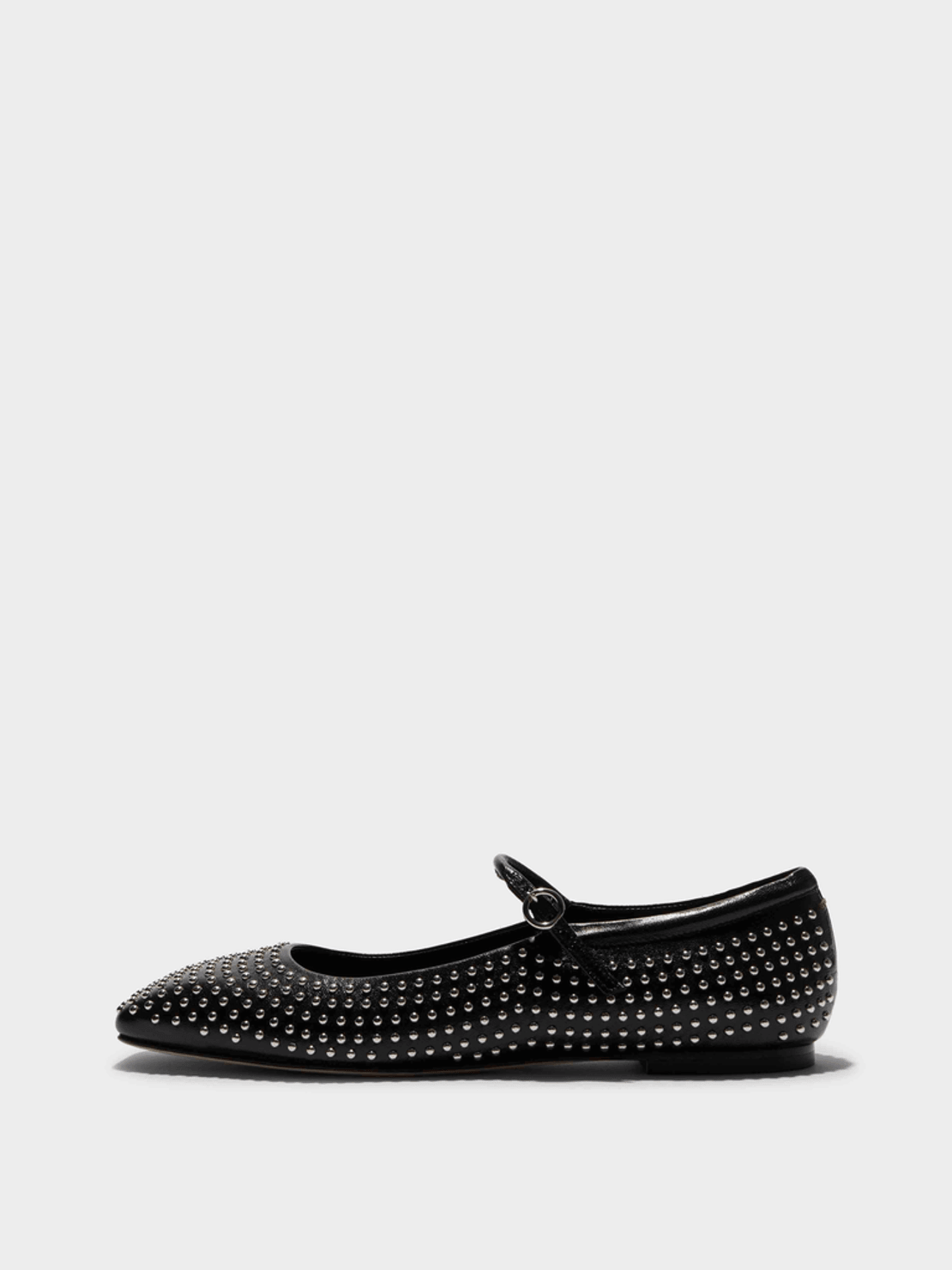Aeyde Uma Mini Stud Leather Mary-Jane Flats