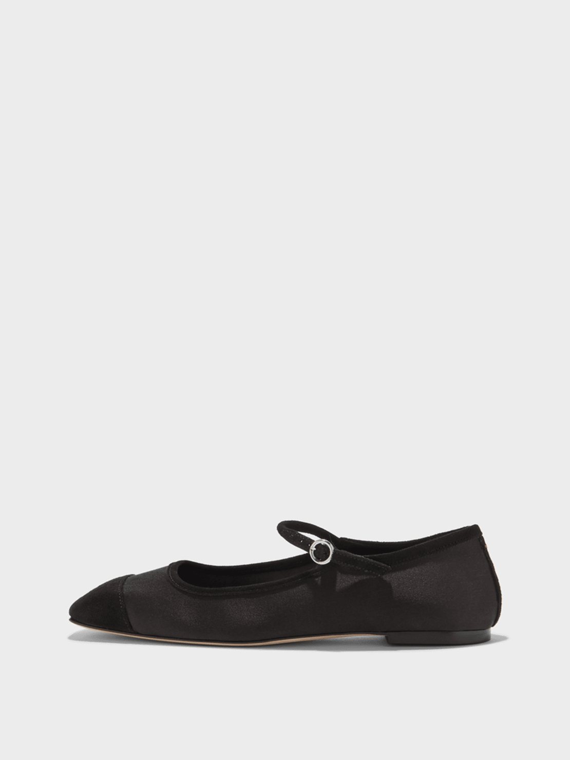 Aeyde Uma Satin Toe-Cap Mary-Jane Flats