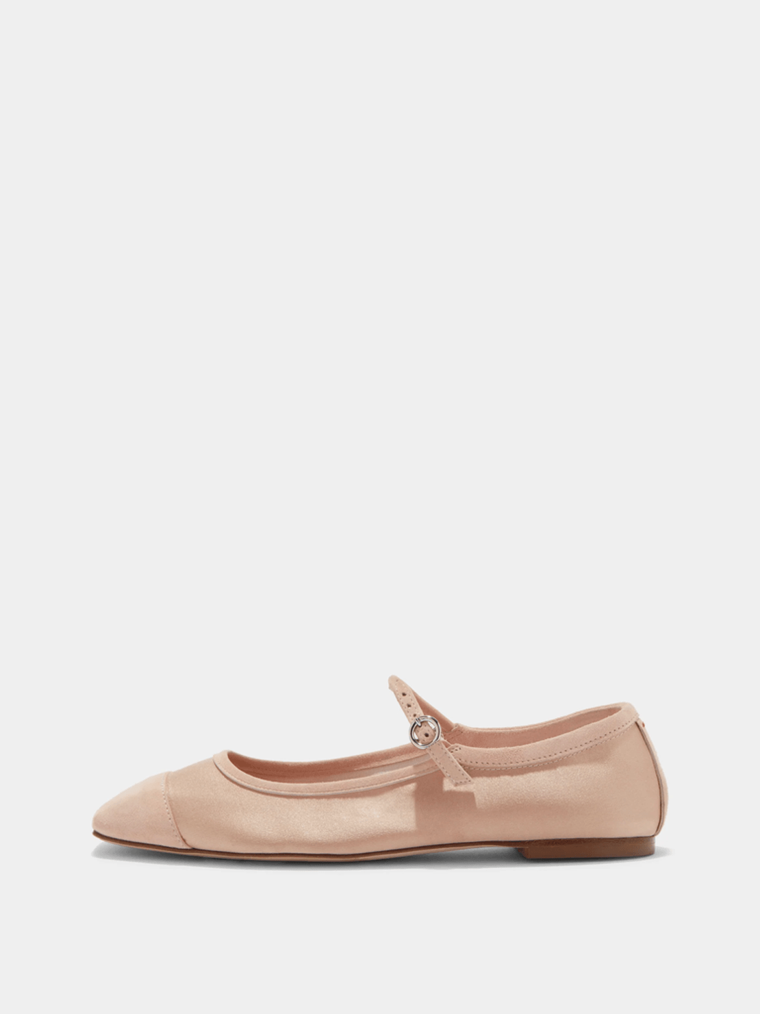Aeyde Uma Satin Toe-Cap Mary-Jane Flats