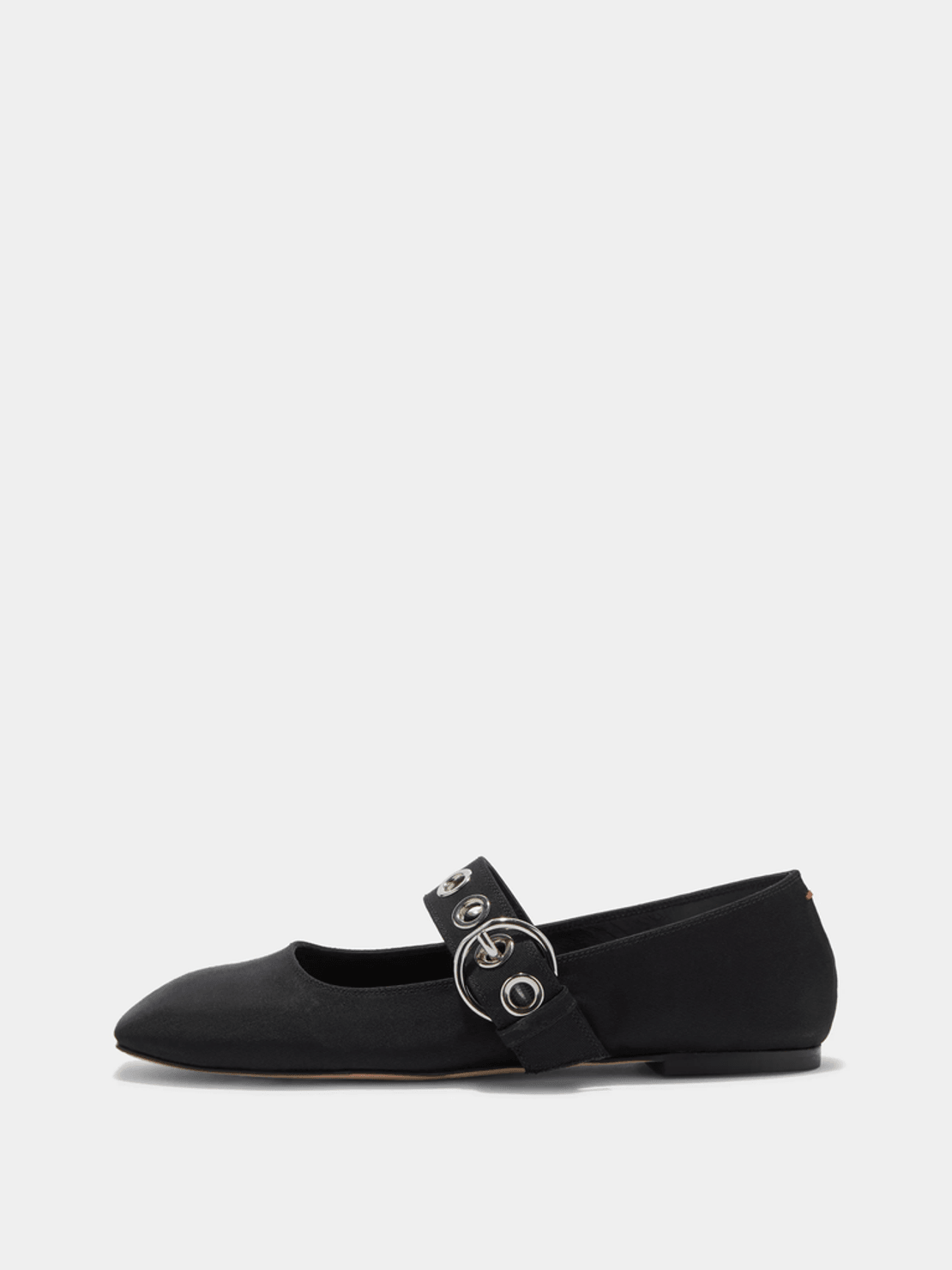 Aeyde Uma Eyelet Grosgrain Mary-Jane Flats