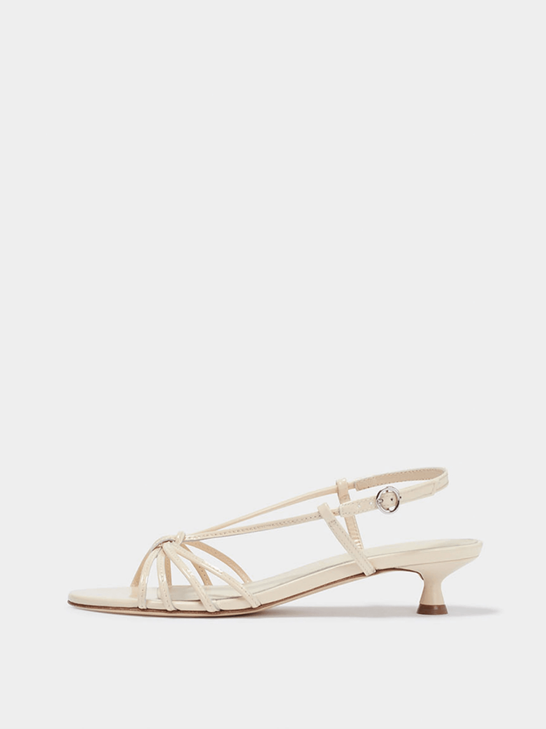 Aeyde Rhonda Leather Kitten-Heel Sandals