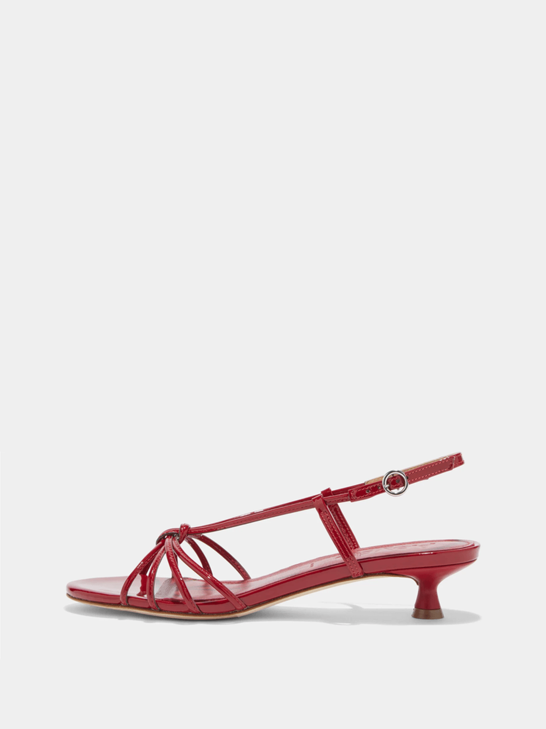 Aeyde Rhonda Leather Kitten-Heel Sandals