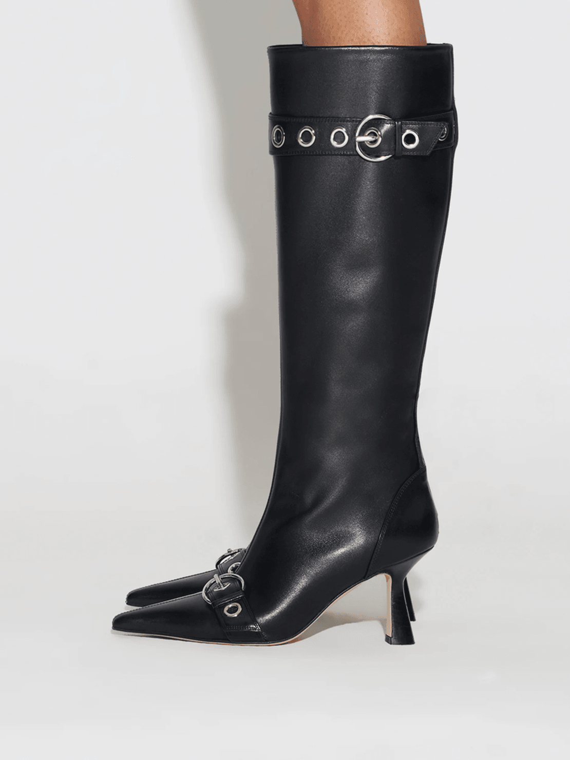 Aeyde Vivian Eyelet High Boots