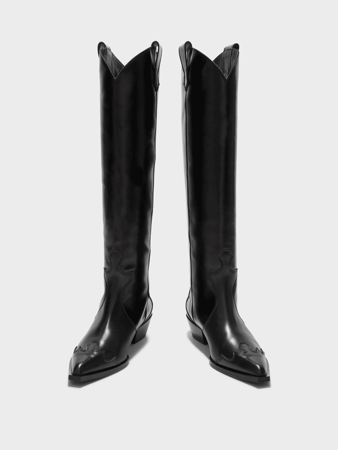 Aeyde Aruna Leather Knee-High Cowboy Boots