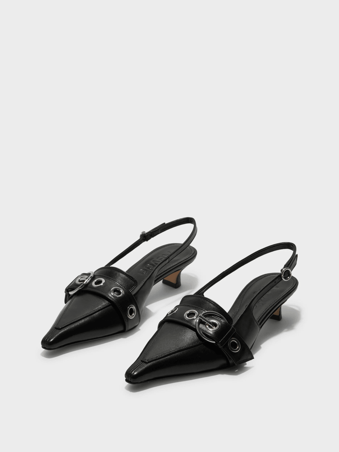 Aeyde Davina Eyelet Slingback Pumps