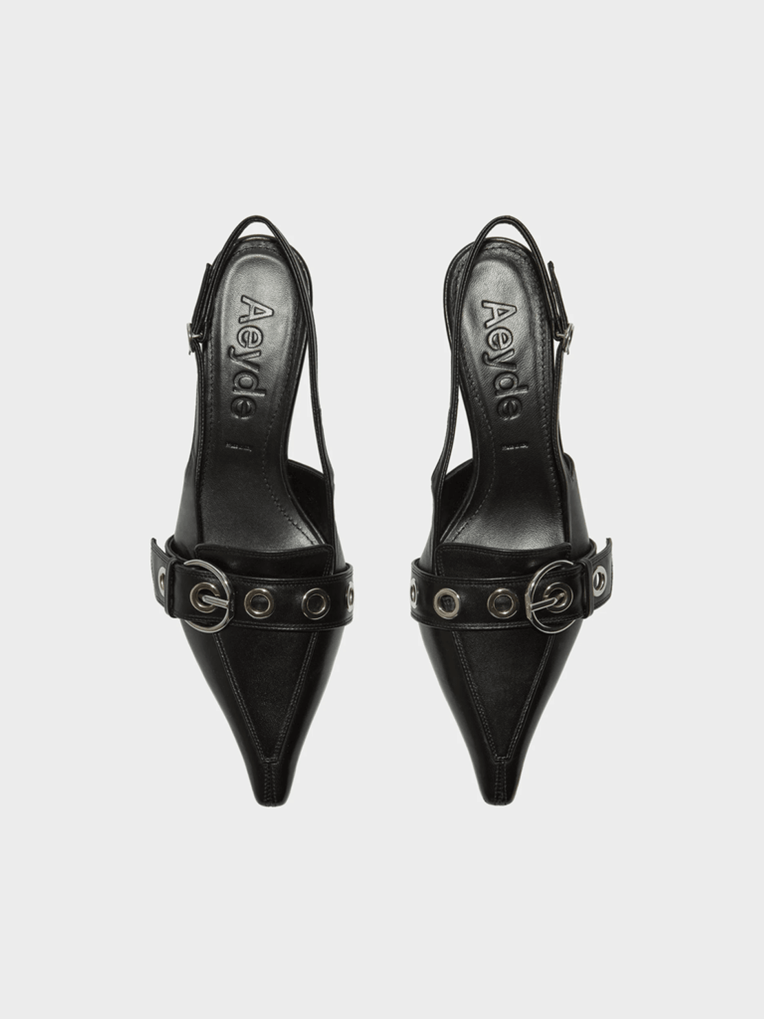 Aeyde Davina Eyelet Slingback Pumps