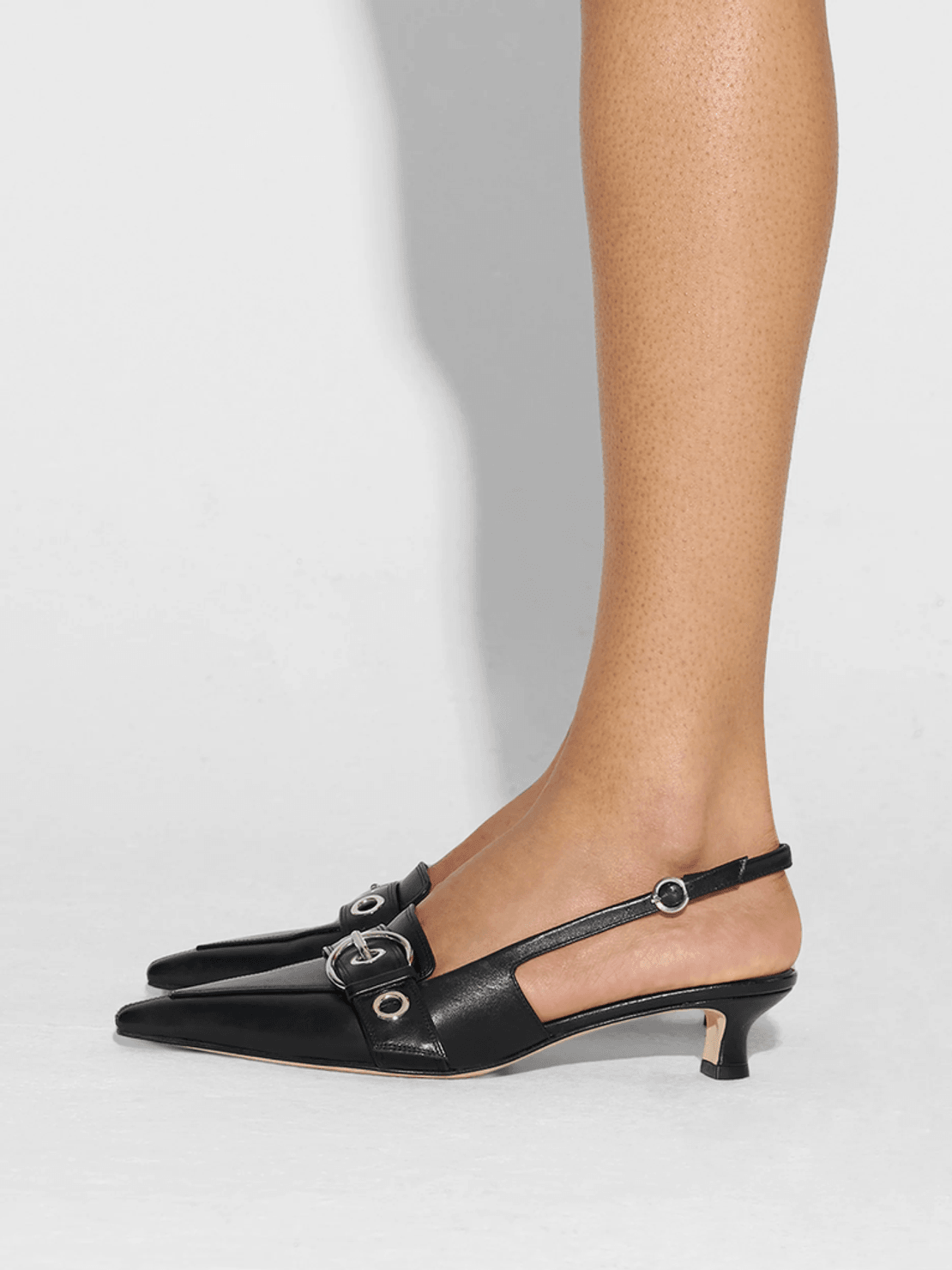 Aeyde Davina Eyelet Slingback Pumps