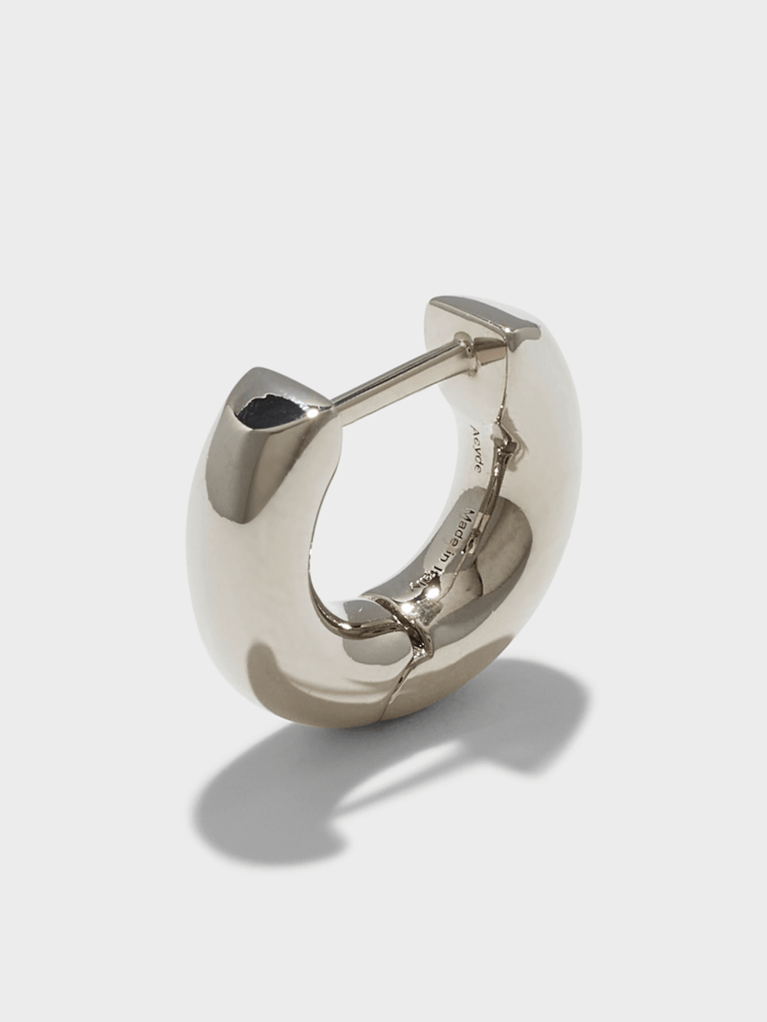 Aeyde Alaya Small Palladium-Plated Hoop Earrings