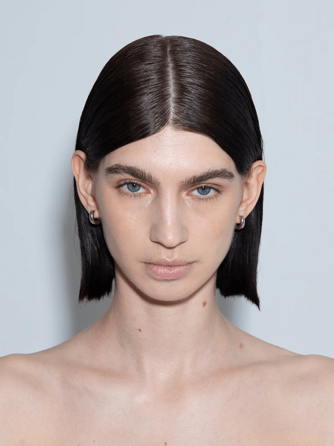 Aeyde Alaya Small Palladium-Plated Hoop Earrings