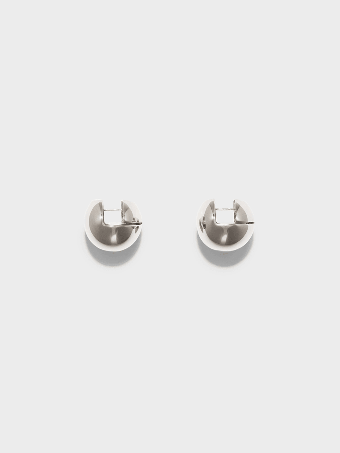 Aeyde Alice Medium Palladium-Plated Earrings
