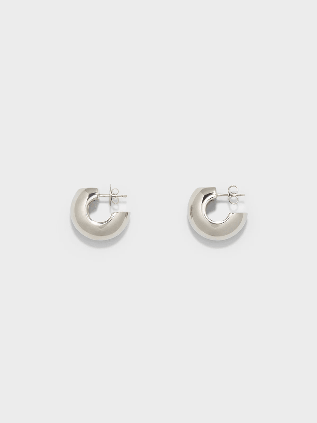 Aeyde Alma Medium Palladium-Plated Earrings