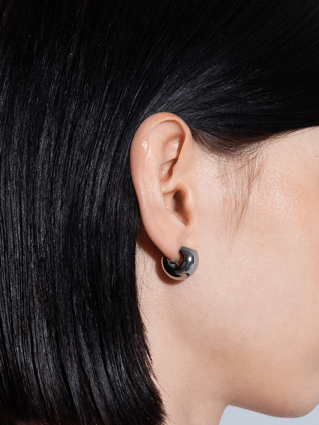 Aeyde Alma Small Palladium-Plated Earrings