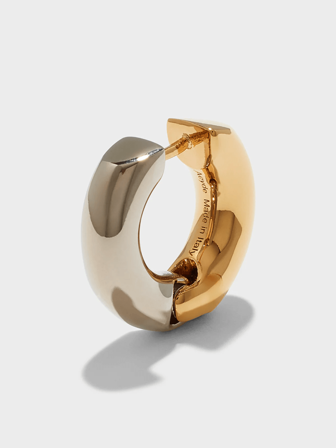 Aeyde Laurie Medium 18kt Gold and Palladium-Plated Hoop Earrings