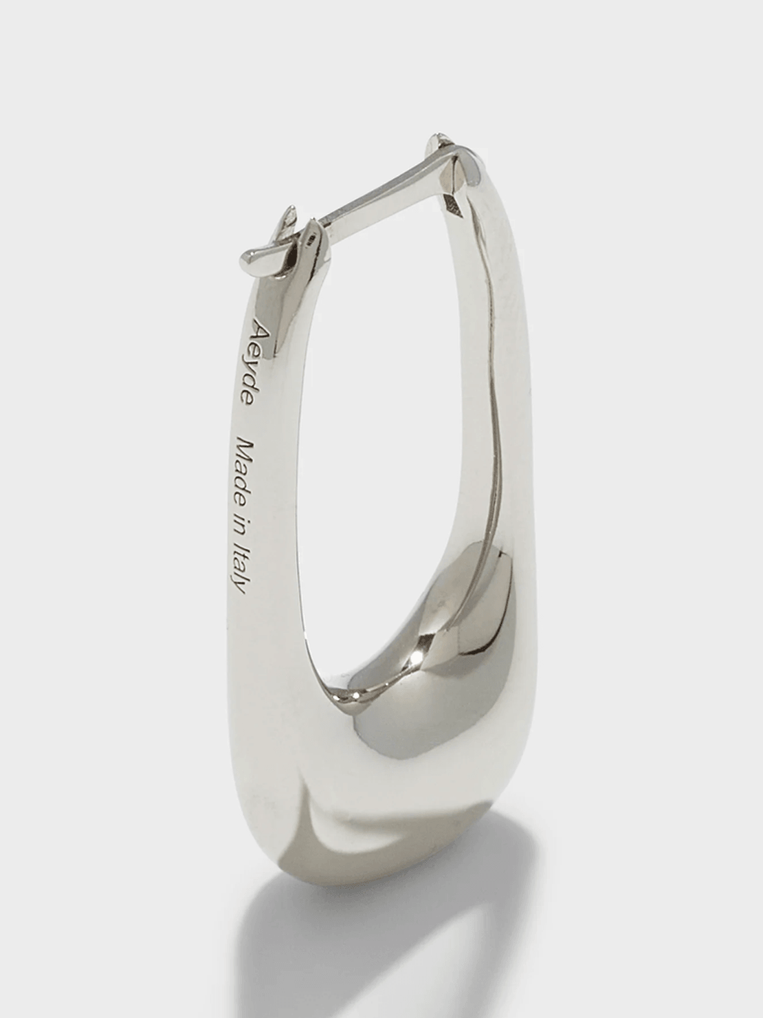 Aeyde Ellis Palladium-Plated Hoop Earrings