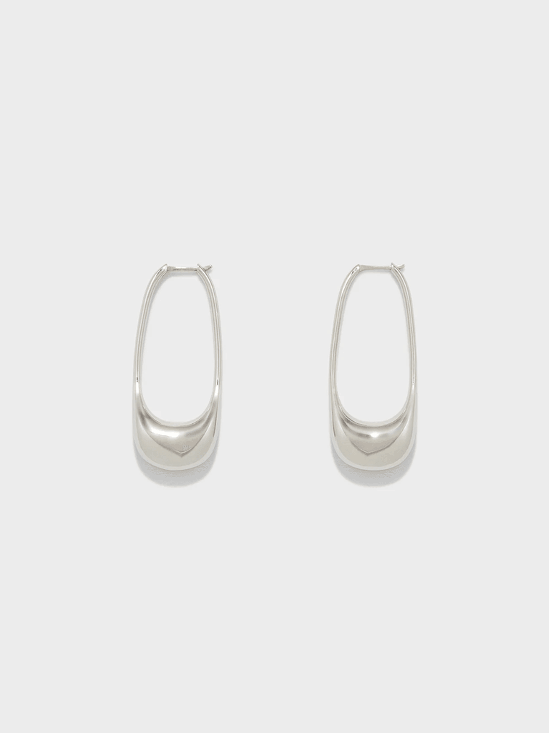 Aeyde Eleanora Palladium-Plated Hoop Earrings