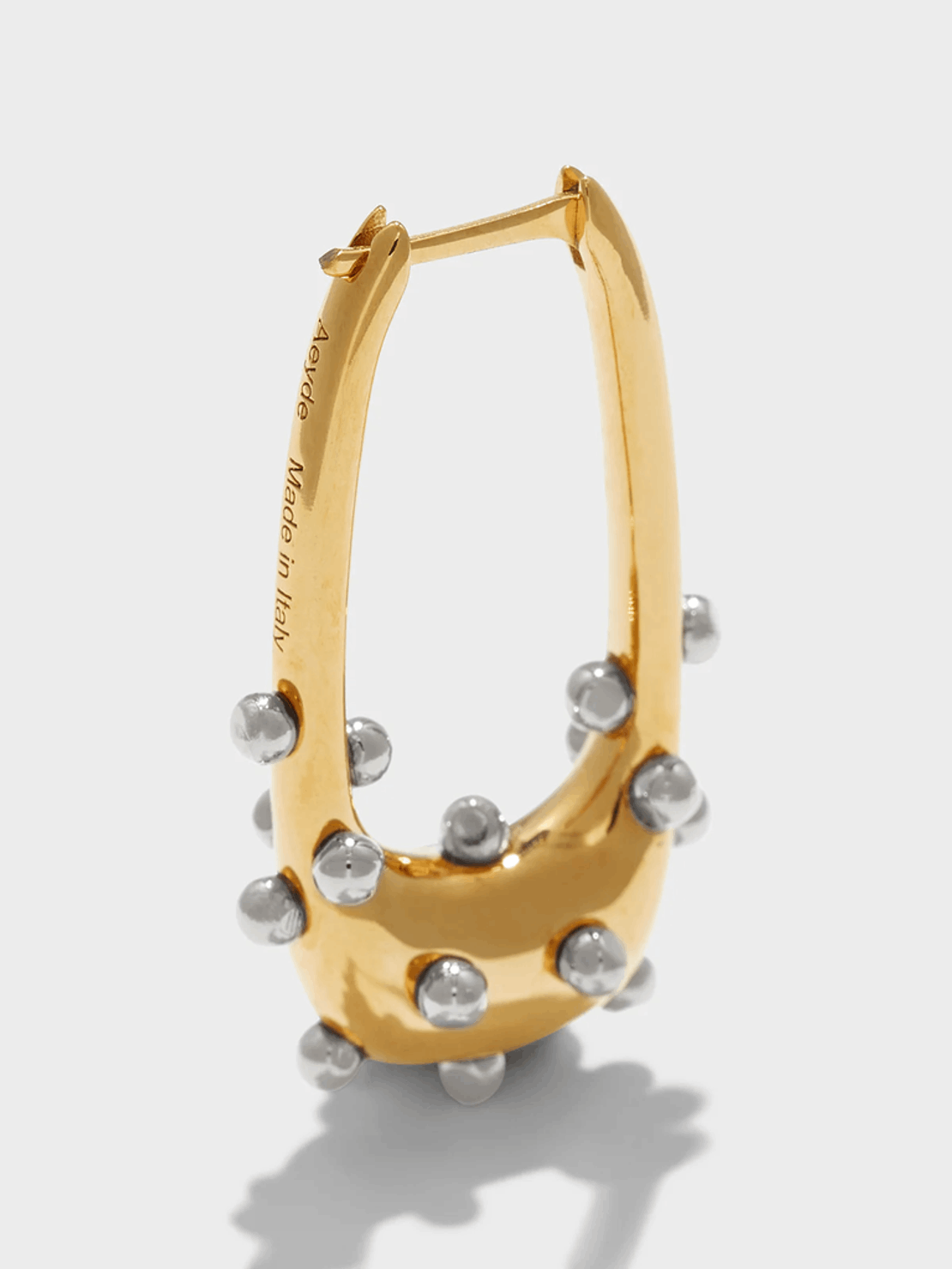 Aeyde Elias 18kt Gold and Palladium-Plated Hoop Earrings