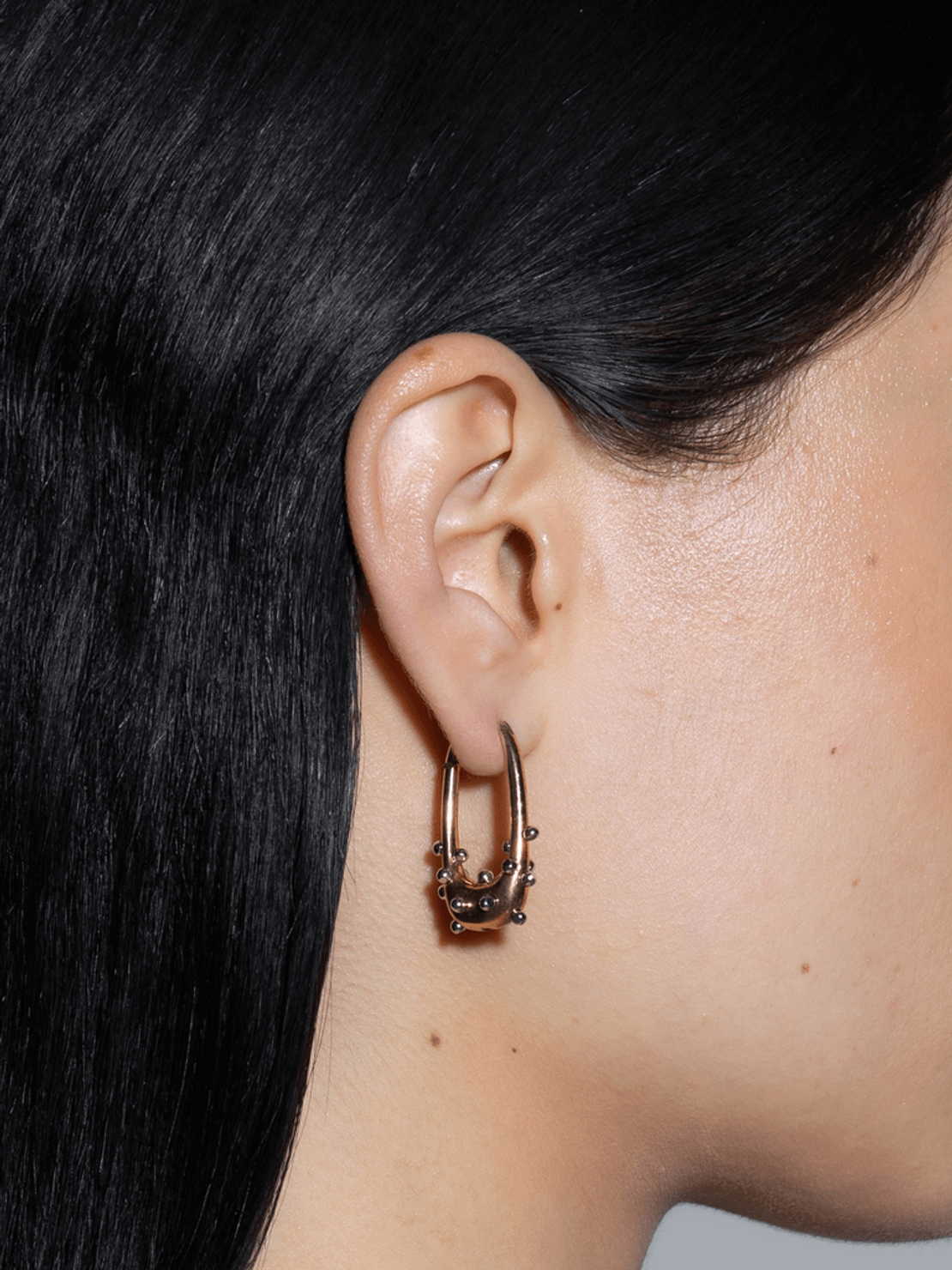 Aeyde Elias 18kt Gold and Palladium-Plated Hoop Earrings