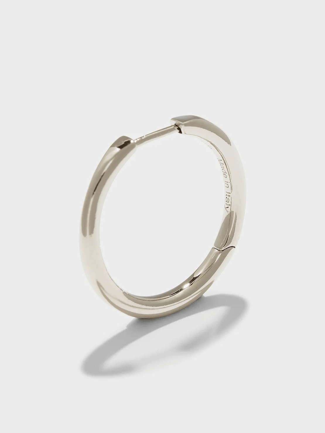 Aeyde Elona Medium Palladium-Plated Hoop Earrings