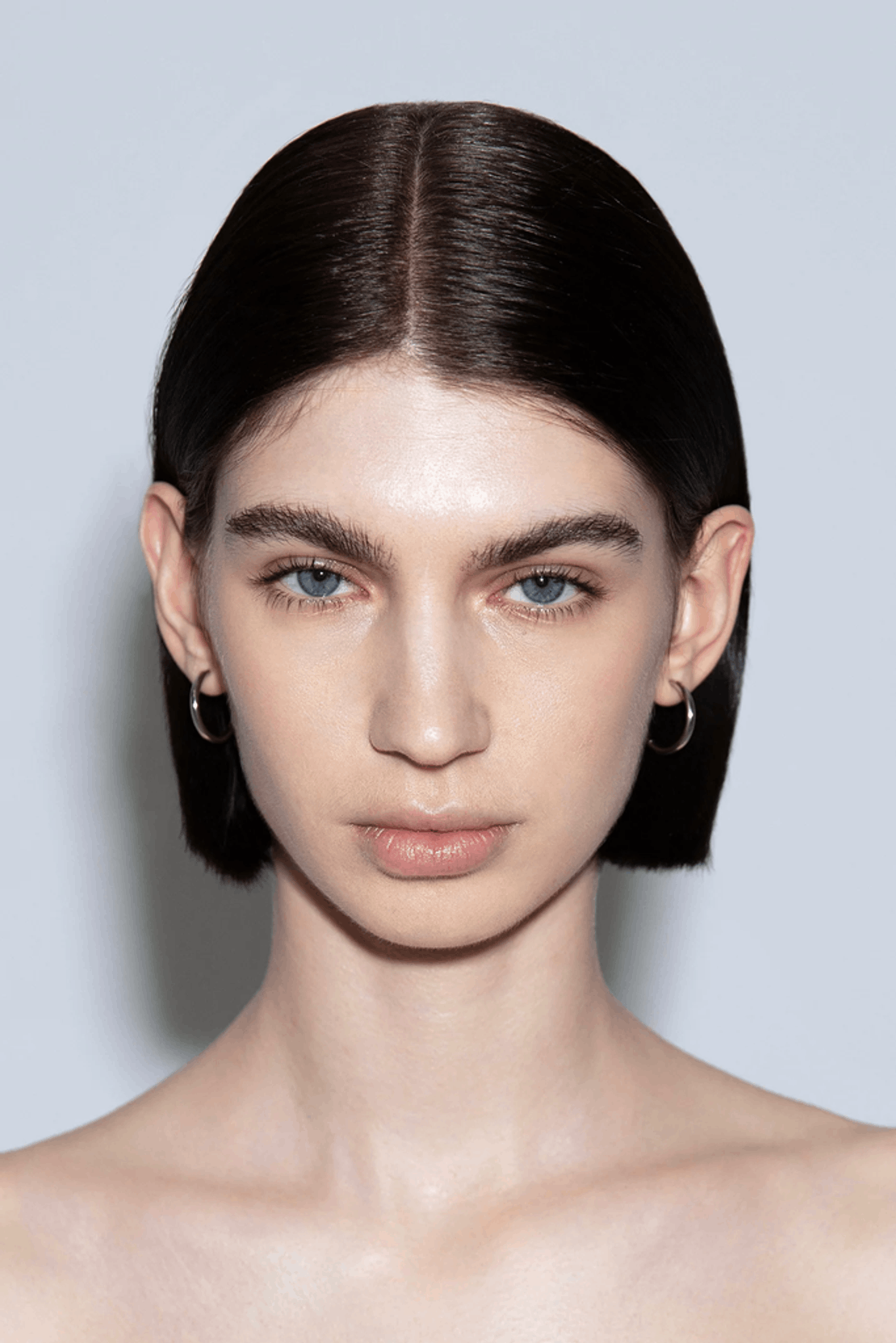 Aeyde Elona Medium Palladium-Plated Hoop Earrings