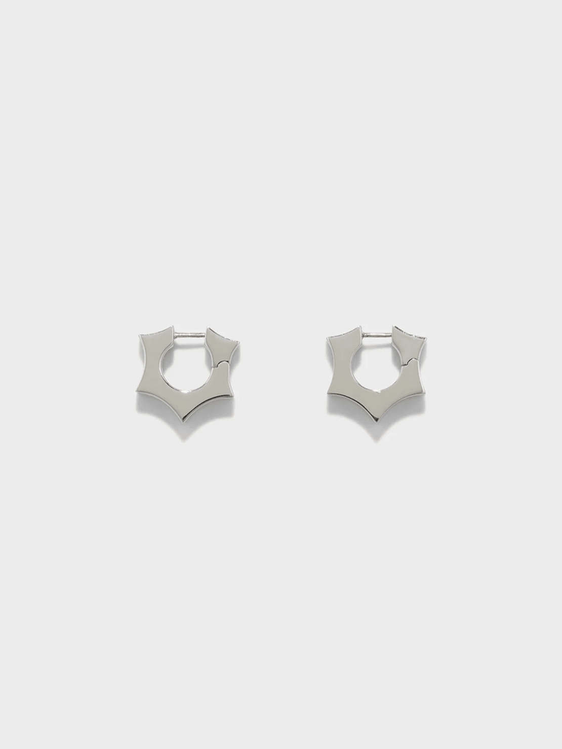 Aeyde Parker Palladium-Plated Hoop Earrings