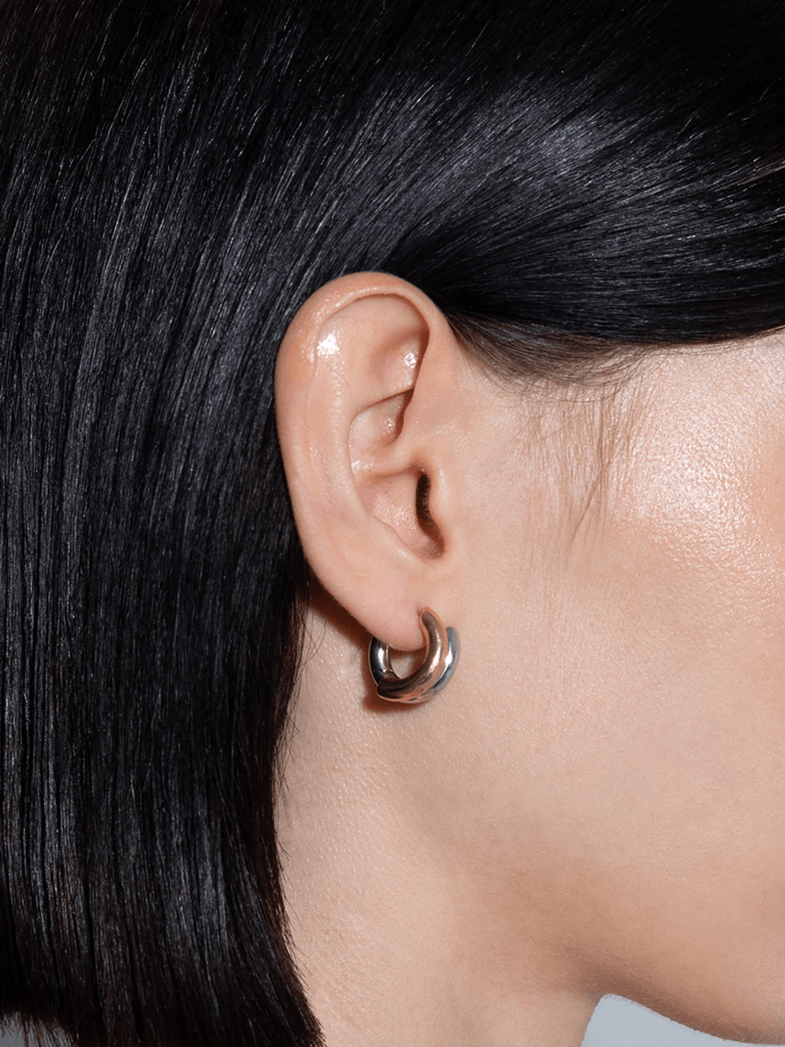 Aeyde Clyde 18kt Gold and Palladium-Plated Hoop Earrings