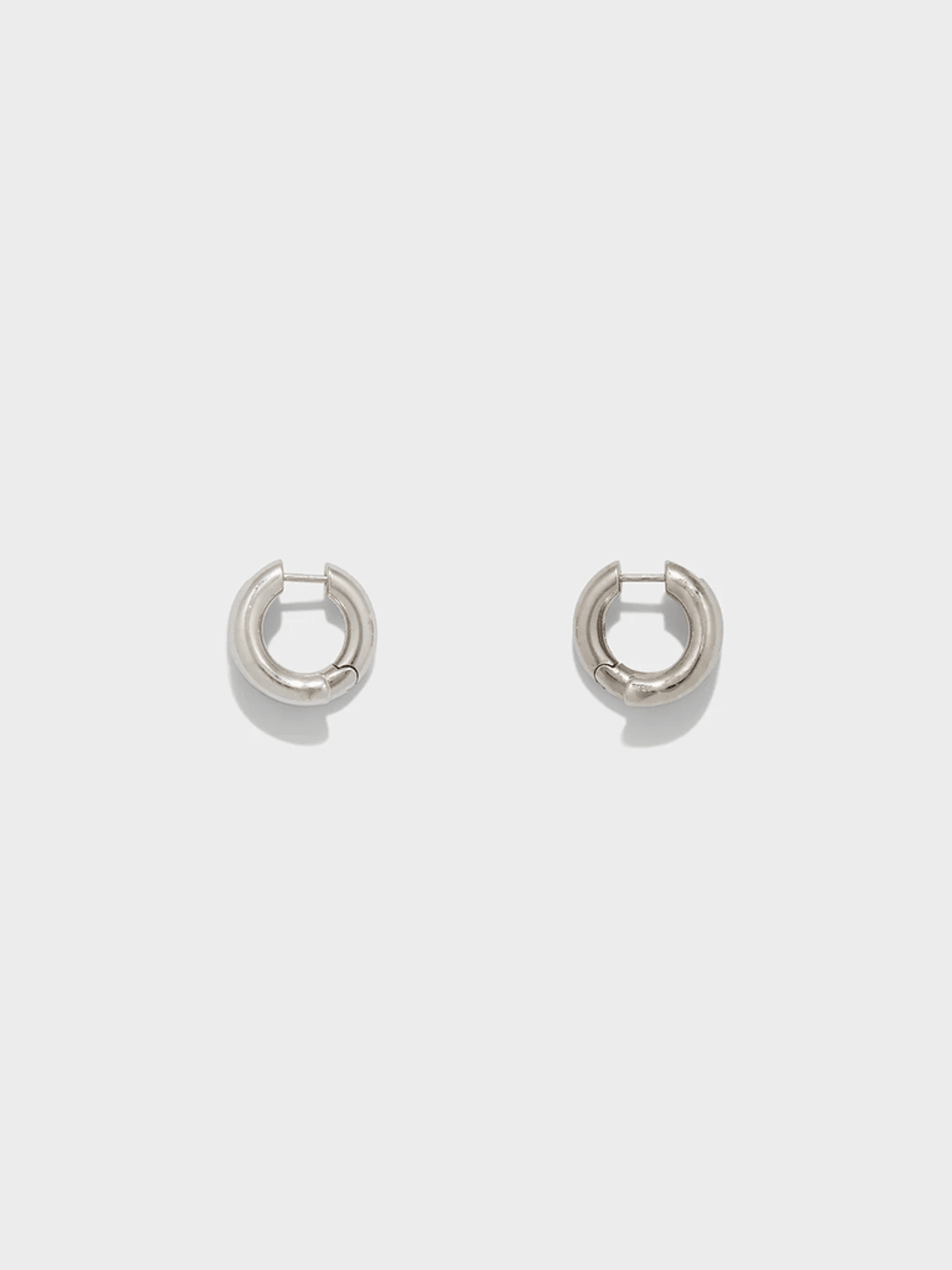 Aeyde Clyde Palladium-Plated Hoop Earrings
