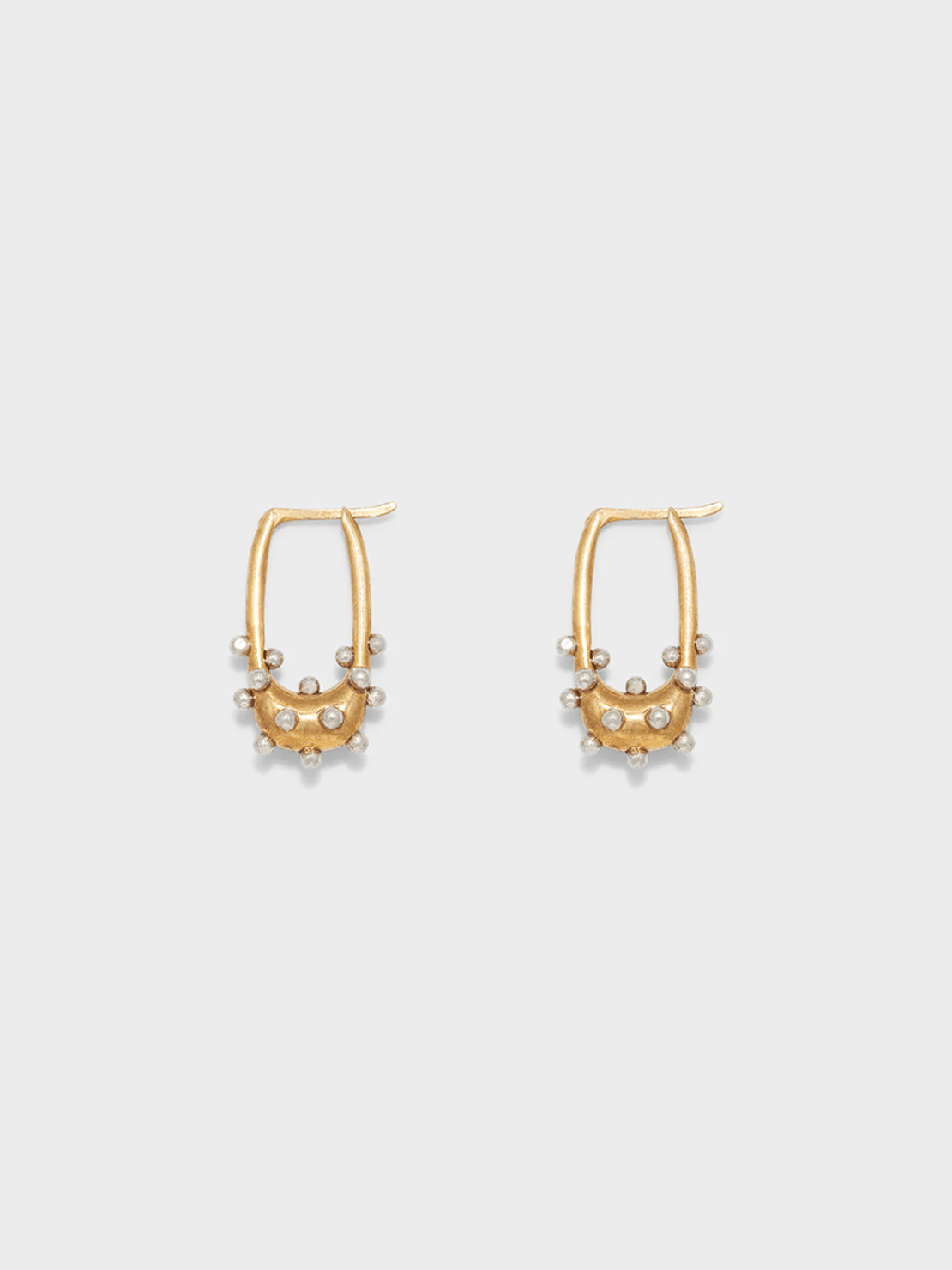 Aeyde Elijah 18kt Gold and Palladium-Plated Hoop Earrings