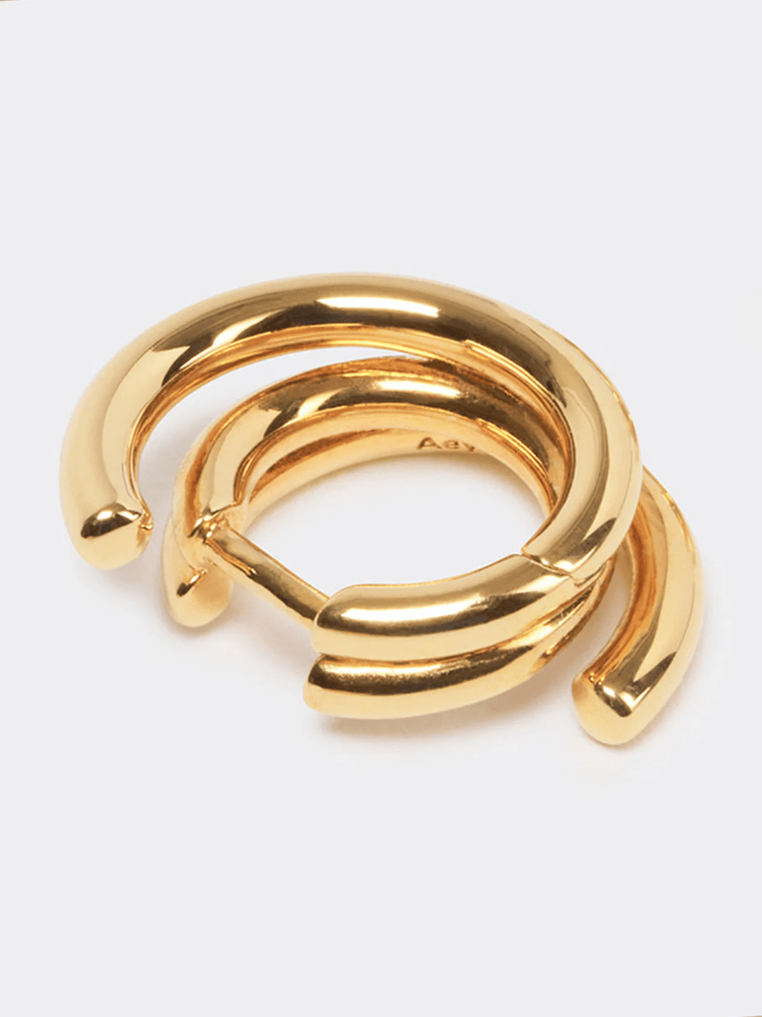 Aeyde Dean 18k Gold-Plated Hoop Earrings