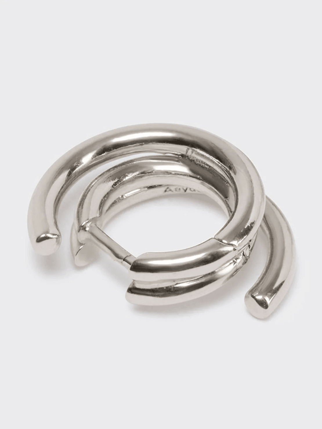 Aeyde Dean Palladium-Plated Hoop Earrings