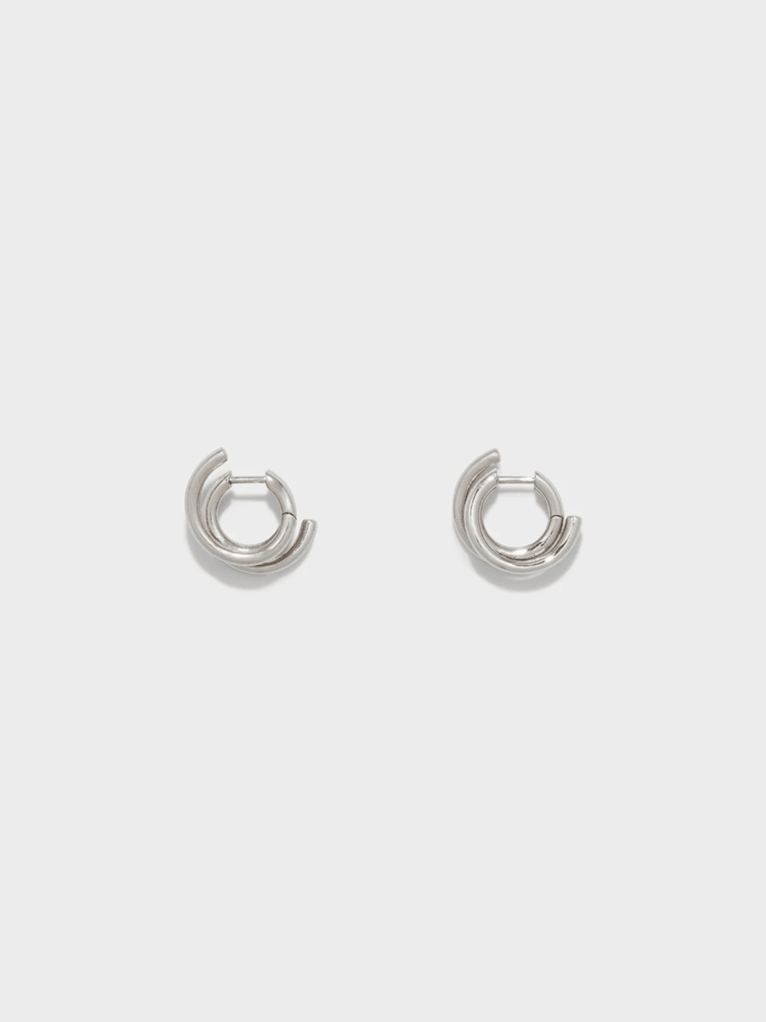 Aeyde Dean Palladium-Plated Hoop Earrings