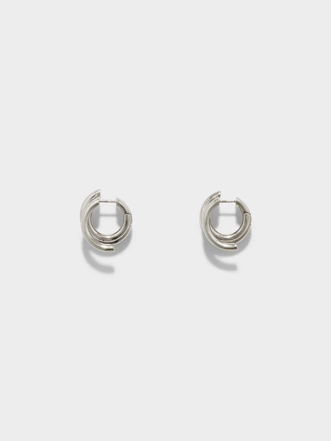 Aeyde Dillon Palladium-Plated Hoop Earrings