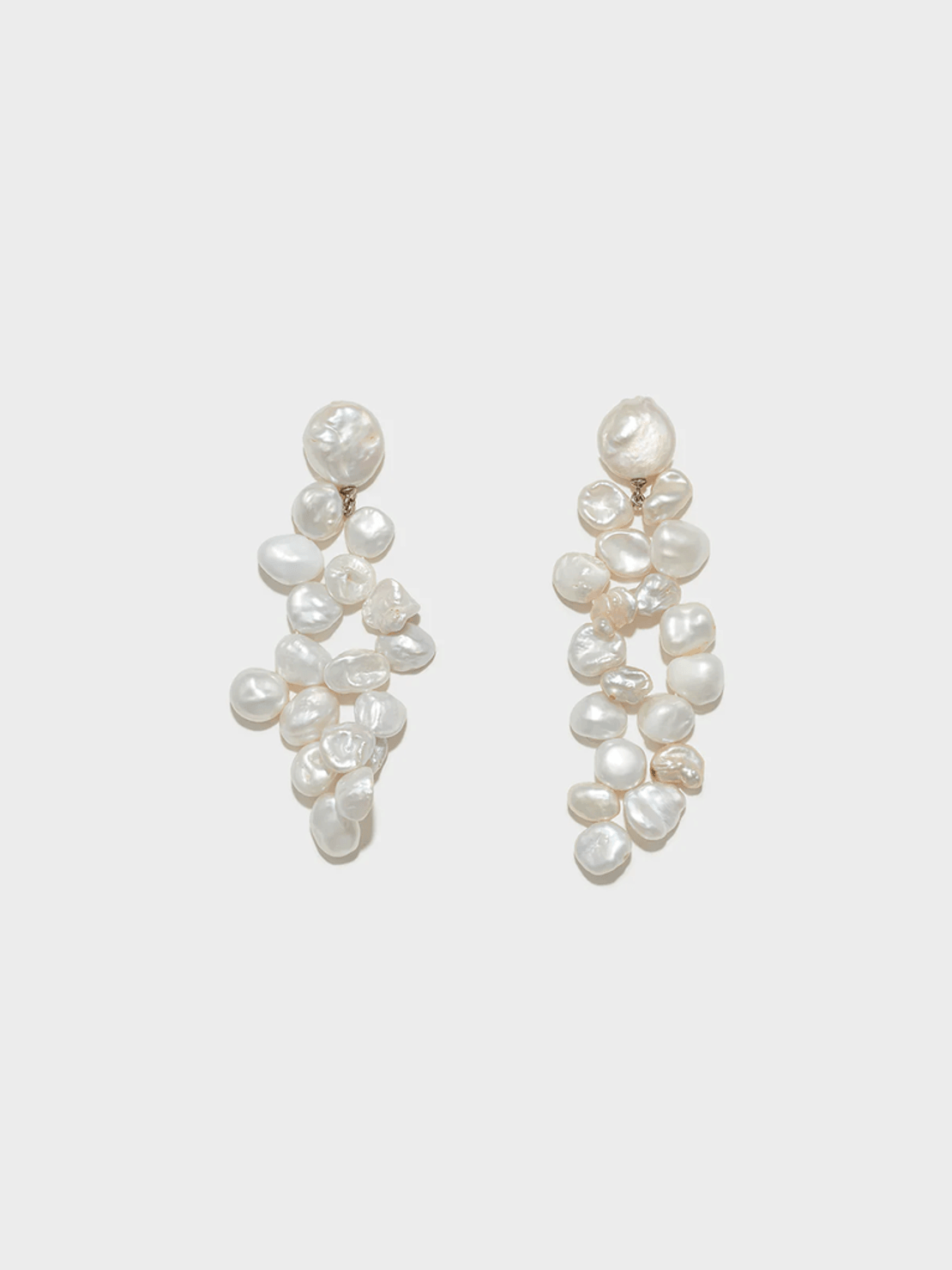 Aeyde Rudi Pearl and Palladium-Plated Drop Earrings