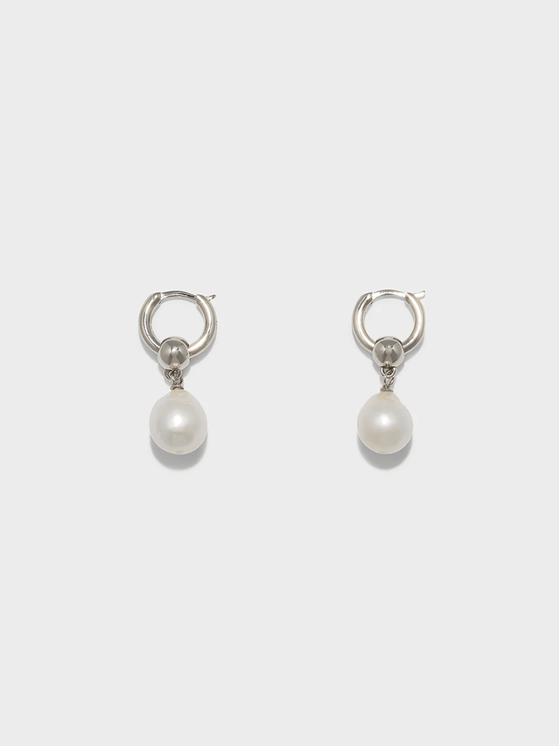 Aeyde Elvin Pearl and Palladium-Plated Earrings