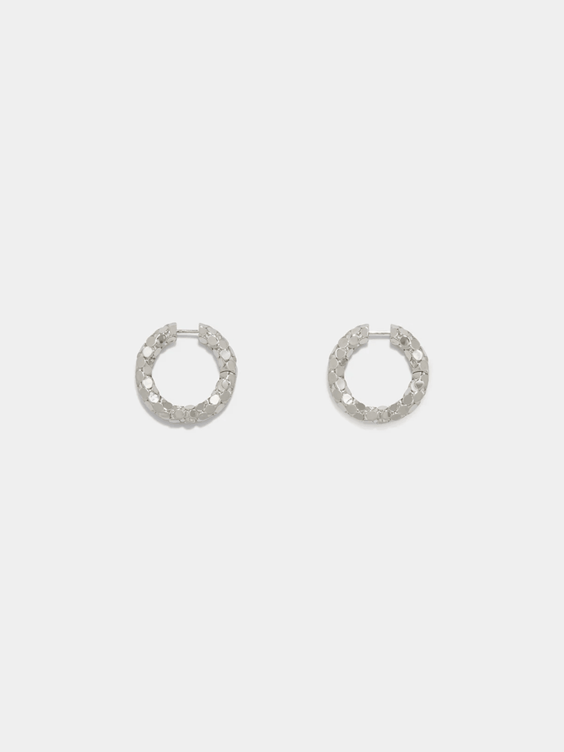 Aeyde Cruz Palladium-Plated Hoop Earrings