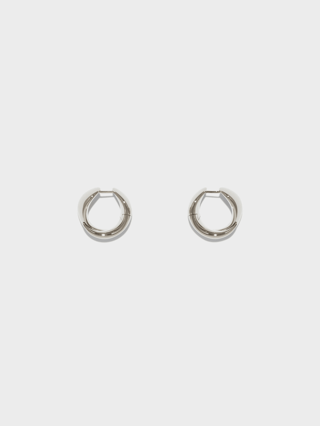 Aeyde Junior Medium Palladium-Plated Earrings