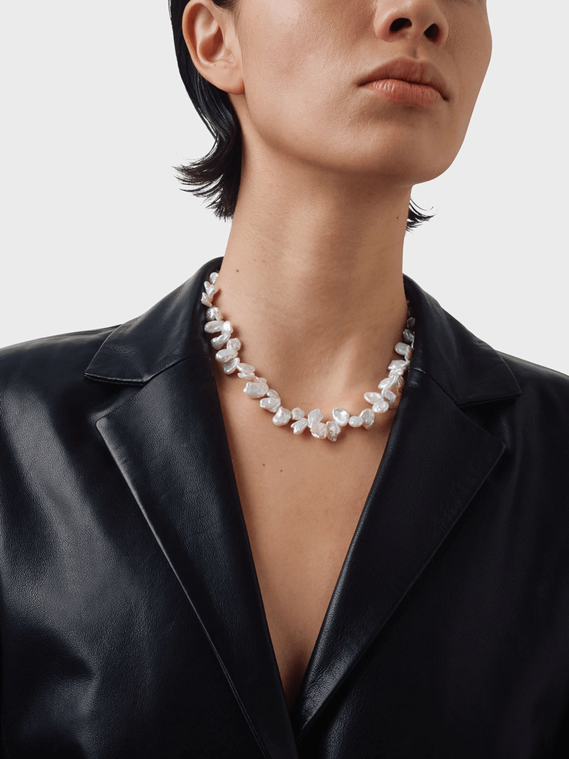 Aeyde Joss Pearl and Palladium-Plated Necklace