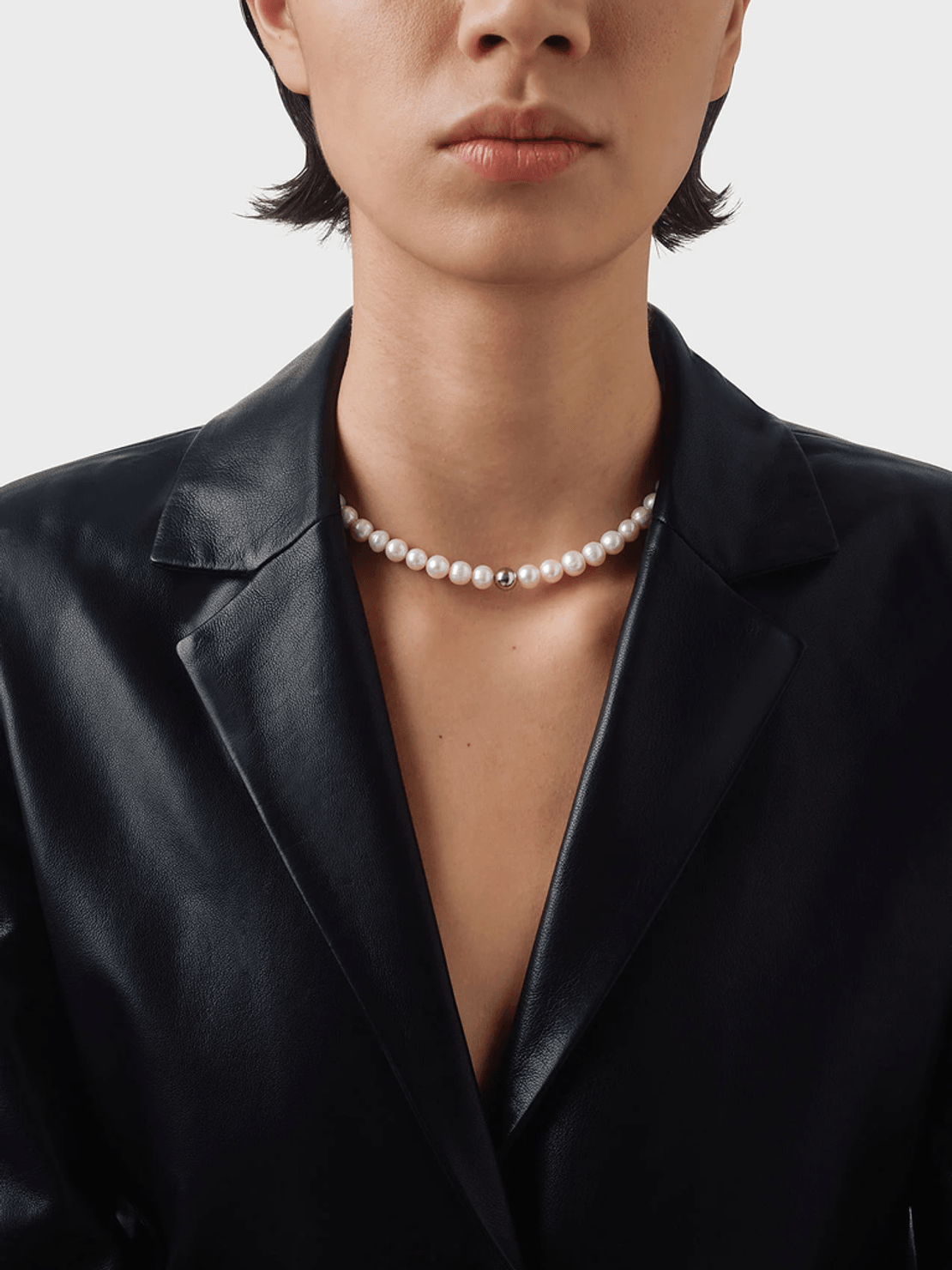 Aeyde Sarin Pearl and Palladium-Plated Necklace