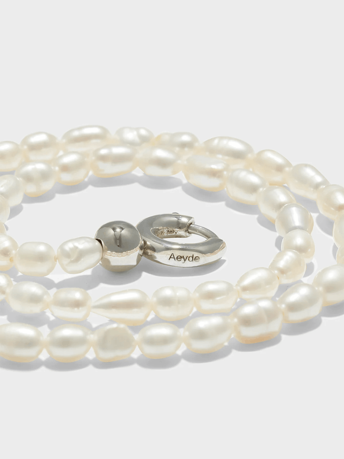 Aeyde Saylor Pearl and Palladium-Plated Necklace